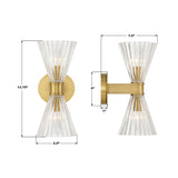 Lotus 2-Light Sconce