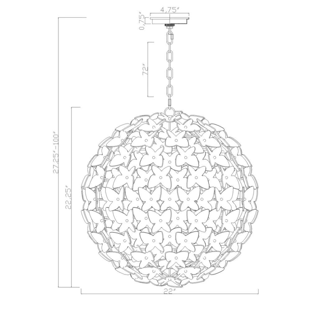 Killian Chandelier Chandeliers KLN-5206-LG 633779106026
