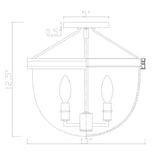 Libby Langdon Herrick Semi Flush Mount Flush Mounts HRK-2500-LG-NY 633779105999
