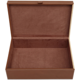 Leather & Raffia Box (Set of 2)