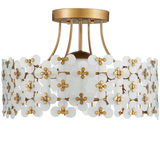 Spring Flower Semi-Flush Mount