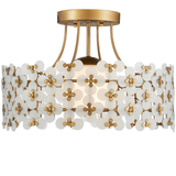 Spring Flower Semi-Flush Mount