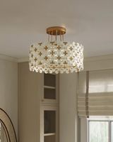 Spring Flower Semi-Flush Mount