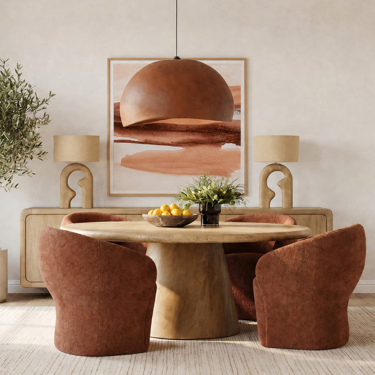 Alita Dining Chair Dining Chairs + Benches DOV34100-RUST