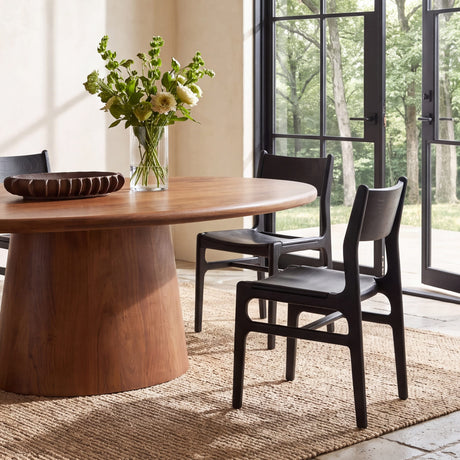 Fenway Oval Dining Table Dining Tables DOV76045-BRWN