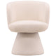 Omaira Swivel Dining Chair Dining Chairs + Benches DOV34101-CREM