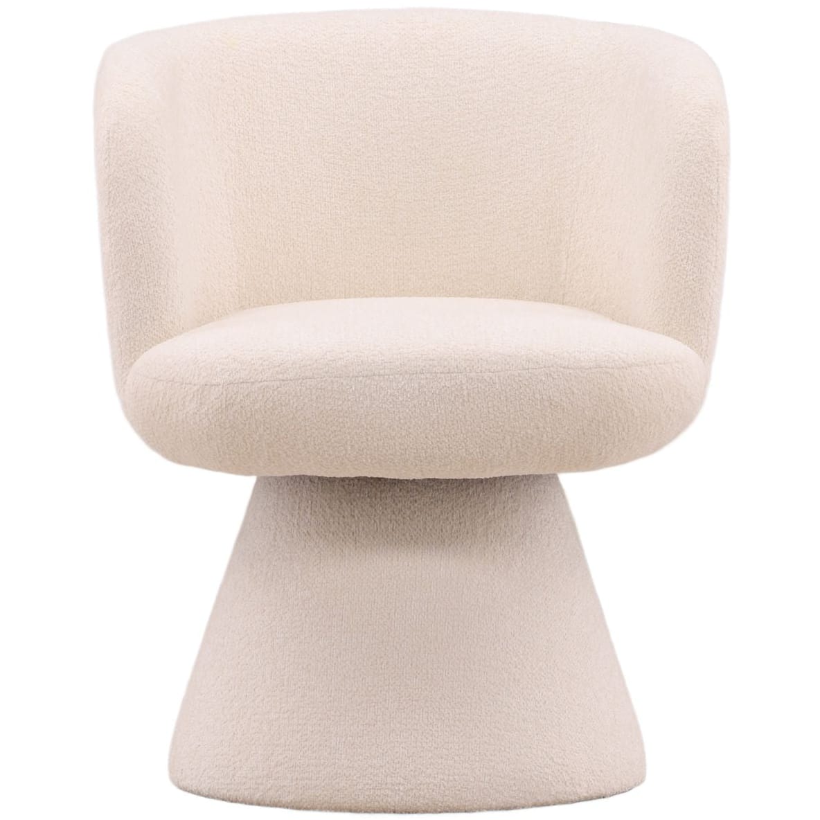 Omaira Swivel Dining Chair Dining Chairs + Benches DOV34101-CREM