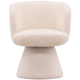 Omaira Swivel Dining Chair Dining Chairs + Benches DOV34101-CREM