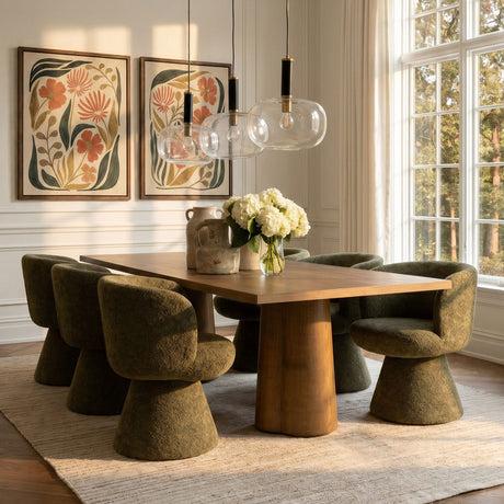 Omaira Swivel Dining Chair Dining Chairs + Benches