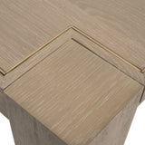 Canal Extension Dining Table Dining Tables 8039.SGRY-OAK/BGLD