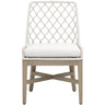 Lattis Outdoor Dining Chair Outdoor Dining Chairs + Benches 6803.WHT/WHT/W-ET