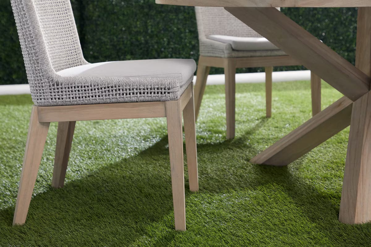 Mesh Outdoor Dining Chair (Set of 2) Outdoor Dining Chairs + Benches