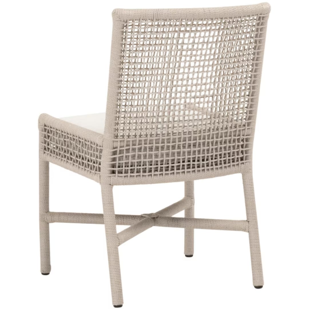 Seaside Indoor/Outdoor Dining Chair (Set of 2) Outdoor Dining Chairs + Benches 6836.OYS/WHT