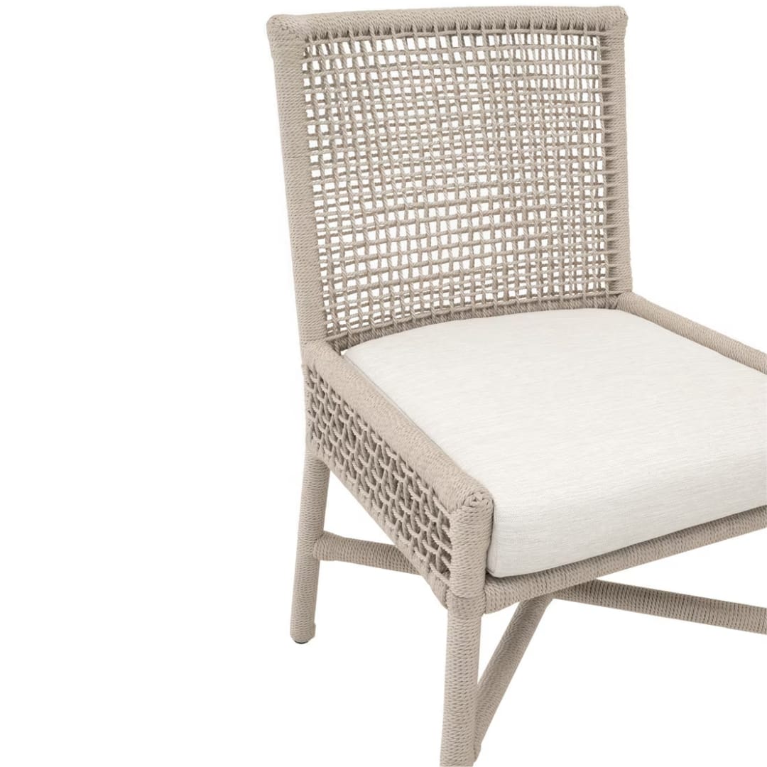 Seaside Indoor/Outdoor Dining Chair (Set of 2) Outdoor Dining Chairs + Benches 6836.OYS/WHT