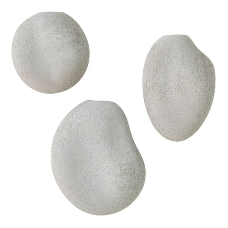 Pebble Wall Vases (Set of 3) Decorative Objects 110536 651083105368