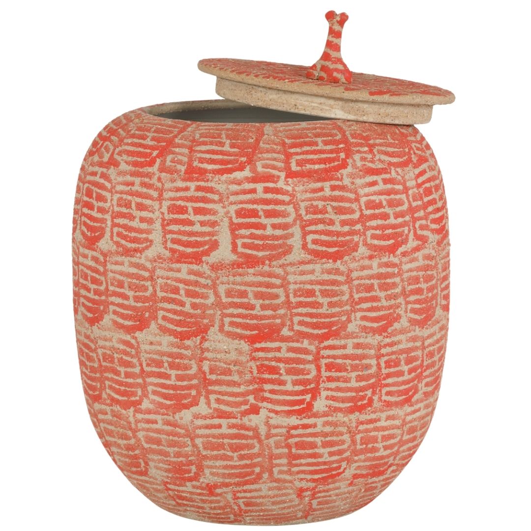 Happiness Red Preserve Jar