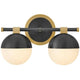 Bowie 2-Light Vanity Bath Lighting 54562LCB-BK 640665919189