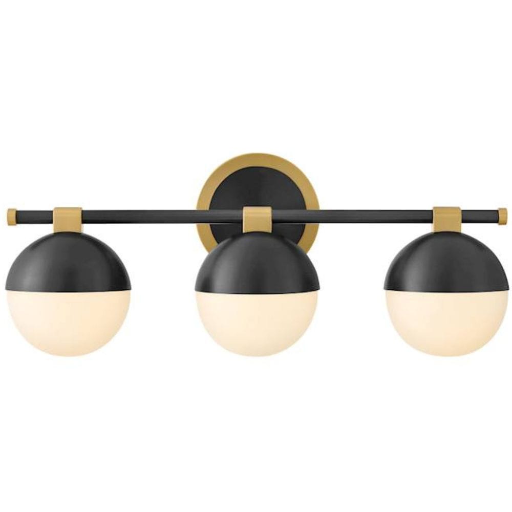 Bowie 3-Light Vanity Bath Lighting 54563LCB-BK 640665918632