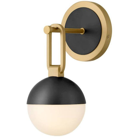Bowie Single Light Sconce Bath Lighting 54560LCB-BK 640665918687