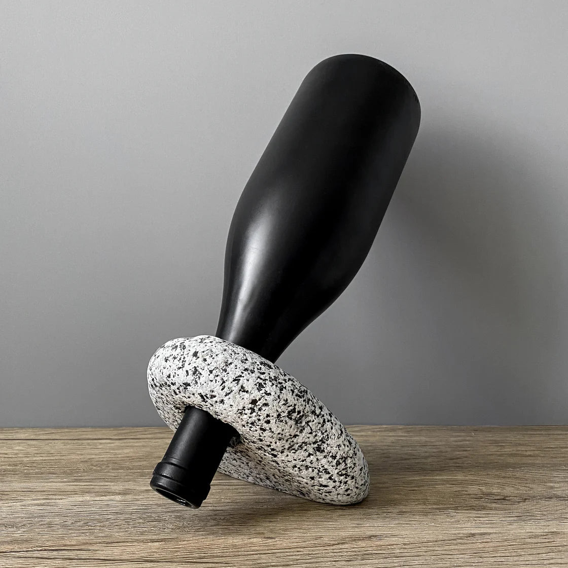 Funky Rock Stone Wine Bottle Balancer