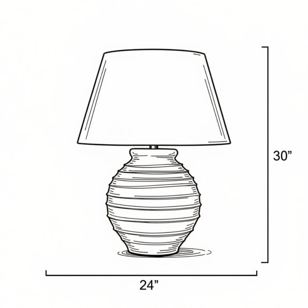 Cinder Table Lamp Table + Desk Lamps 1CIND-TLBR 688933043419