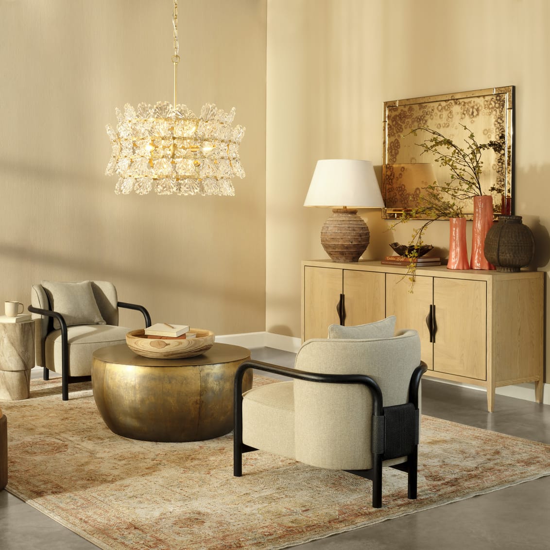 Cinder Table Lamp Table + Desk Lamps 1CIND-TLBR 688933043419