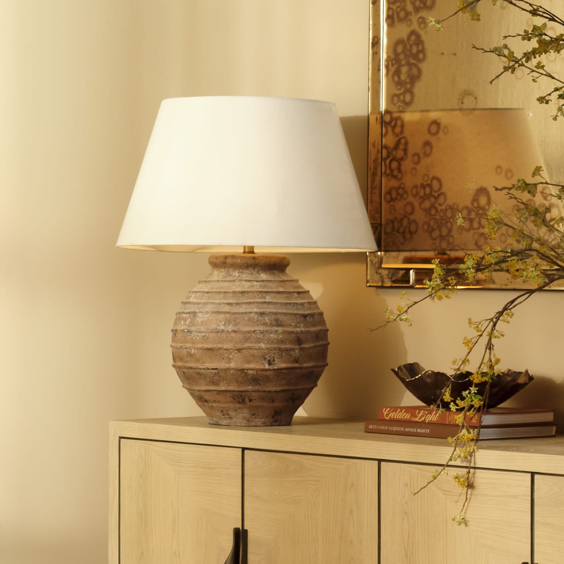 Cinder Table Lamp Table + Desk Lamps 1CIND-TLBR 688933043419