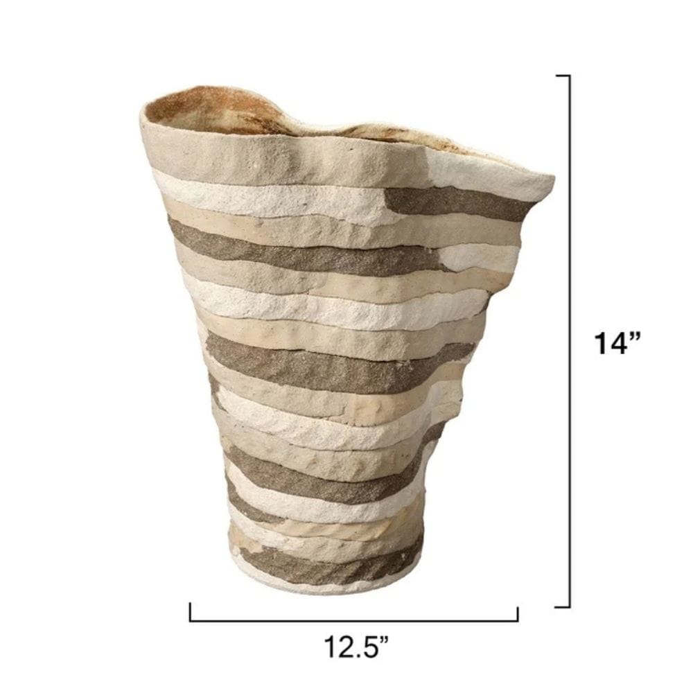Textile Vase Vases + Urns 7TEXT-VABR 688933043273
