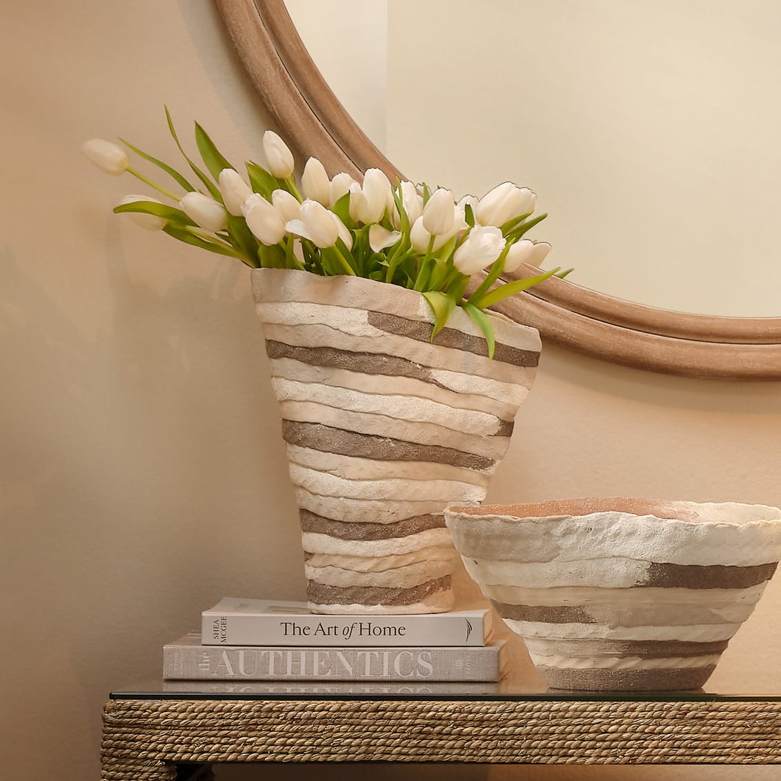Textile Vase Vases + Urns 7TEXT-VABR 688933043273