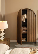 Finley Arched Cabinet Bookcases, Tall Cabinets + Shelving