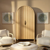 Finley Arched Cabinet Bookcases, Tall Cabinets + Shelving