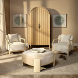 Finley Arched Cabinet Bookcases, Tall Cabinets + Shelving