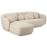 Indie Boucle 2-Piece Cream L-Shaped Sectional