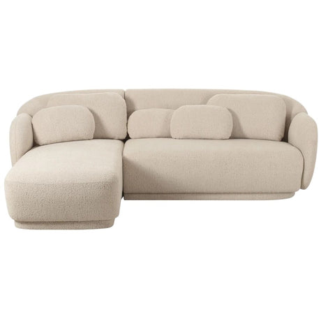 Indie Boucle 2-Piece Cream L-Shaped Sectional