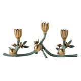 Bernadette Antique Gold Patina Candle Holder