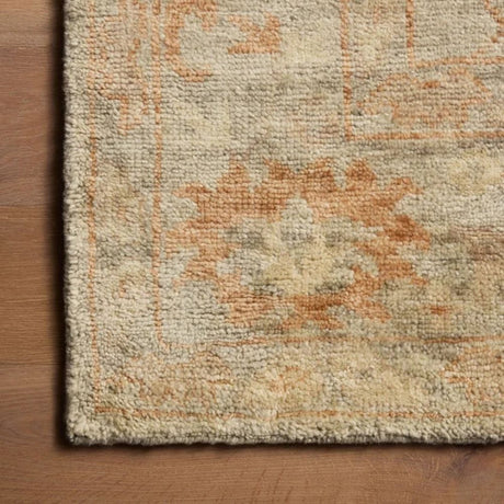 Micah Silver/Rust Rug Area Rugs