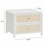 Starling Rattan 2 Drawer Nightstand