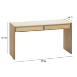Sage Natural Oak Console Desk