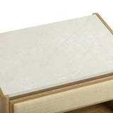 Sage Natural Oak 2-Drawer Nightstand