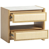 Sage Natural Oak 2-Drawer Nightstand