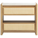 Sage Natural Oak 2-Drawer Nightstand