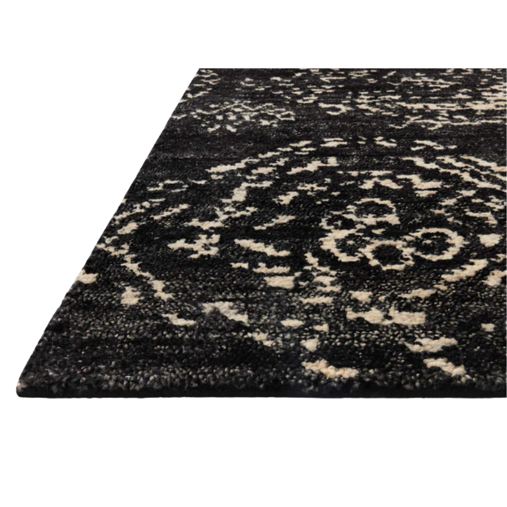 Meryl Rug - Black/Ivory