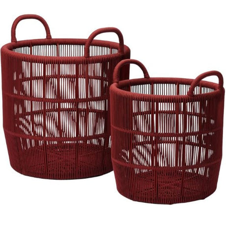 Alcoy Basket Set Outdoor Decorative Decor OBJALCOYBSKRDSMMRS2