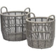 Alcoy Basket Set Outdoor Decorative Decor OBJALCOYBSKRDXLGYS2