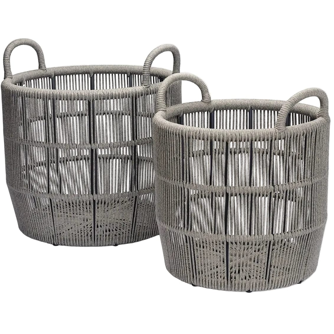 Alcoy Basket Set Outdoor Decorative Decor OBJALCOYBSKRDXLGYS2