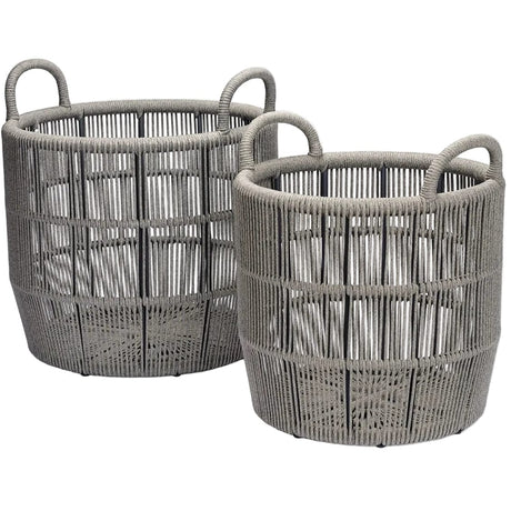 Alcoy Basket Set Outdoor Decorative Decor OBJALCOYBSKRDXLGYS2
