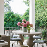 Cyril Indoor/Outdoor Oval Dining Table Outdoor Dining Tables