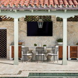 Cyril Indoor/Outdoor Oval Dining Table Outdoor Dining Tables