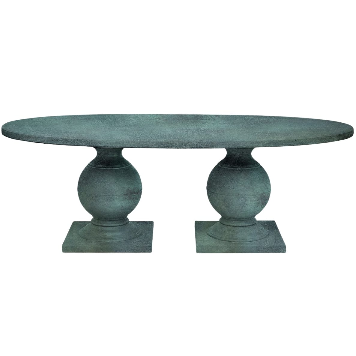 Cyril Indoor/Outdoor Oval Dining Table Outdoor Dining Tables FURCYRIL8442OVVD