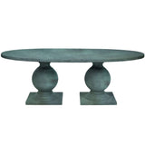 Cyril Indoor/Outdoor Oval Dining Table Outdoor Dining Tables FURCYRIL9644OVVD